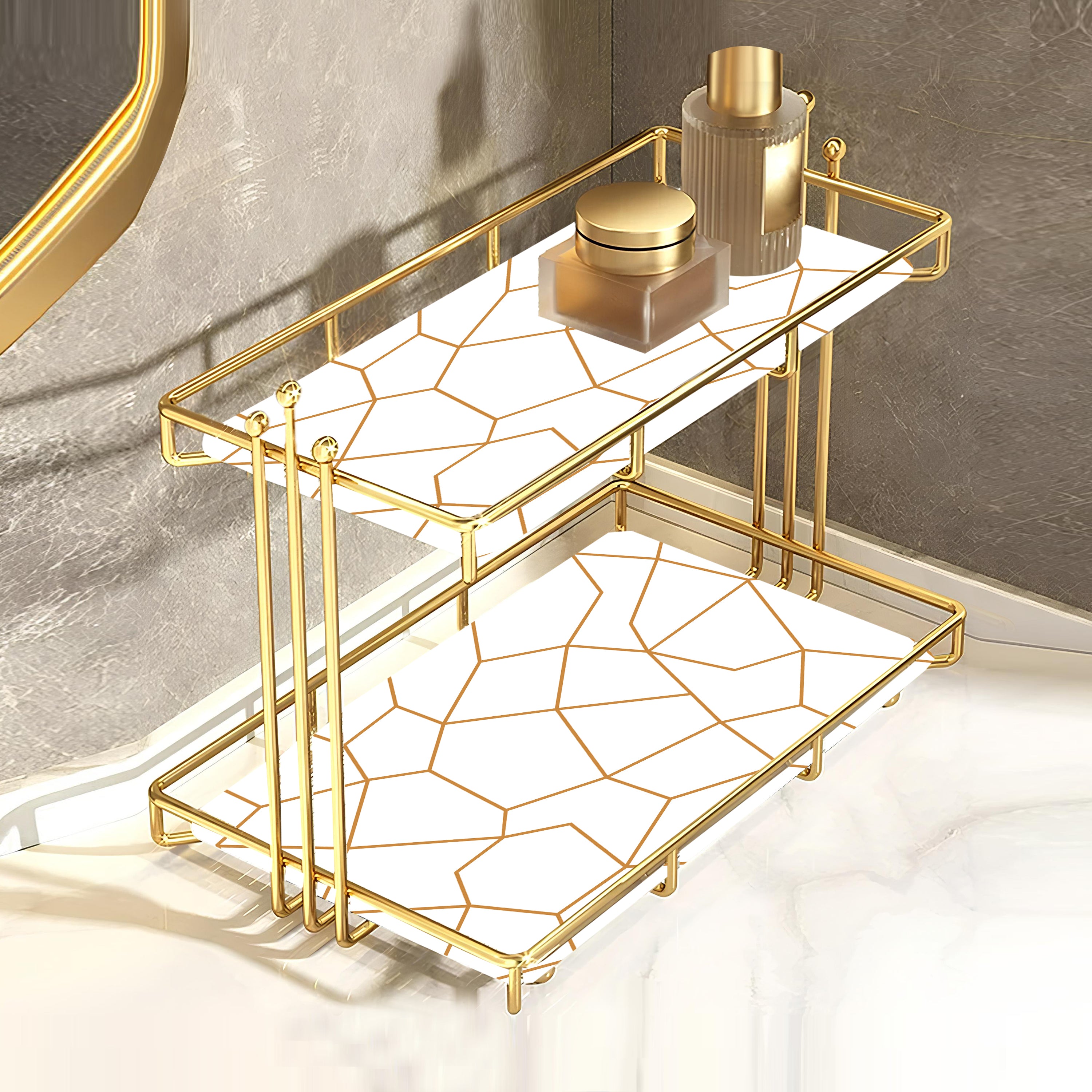Illustration of Luxury Storage Solutions For Vanity Areas