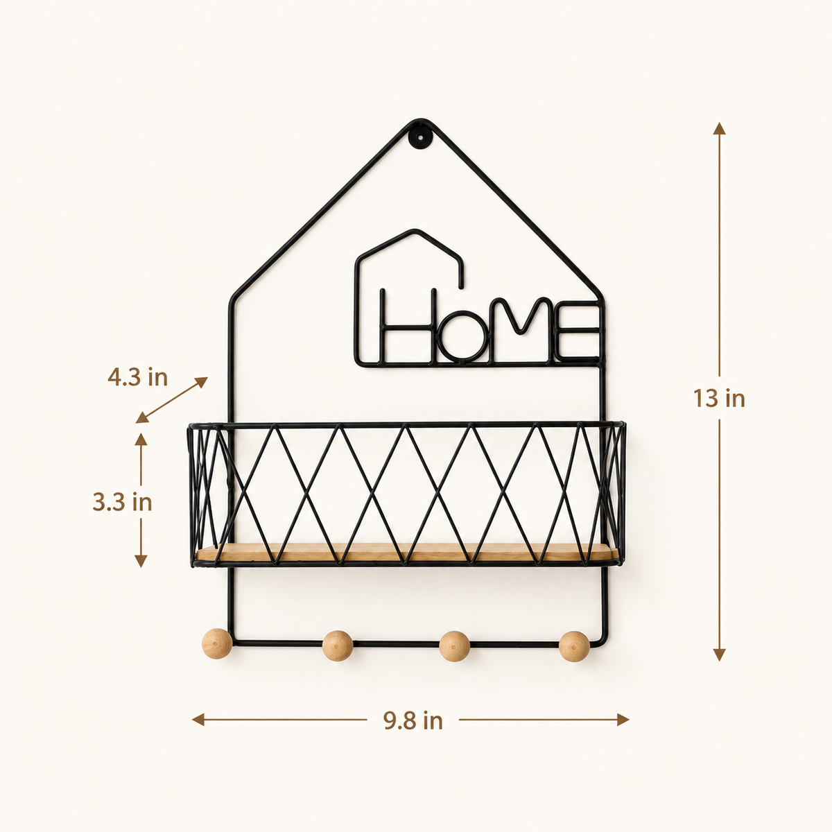 Creative Wall Mounted Shelf -  Home dimensions
