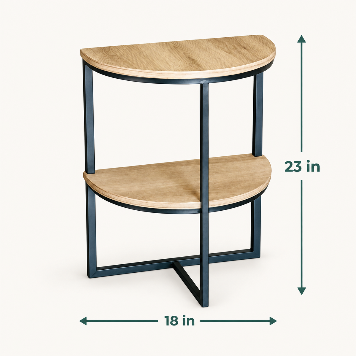 Half-Moon Side Table by Matrix dimensions