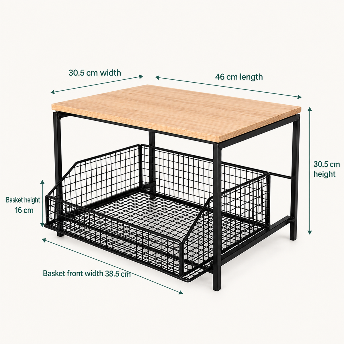Sliding Kitchen Counter Organizer by Matrix dimensions