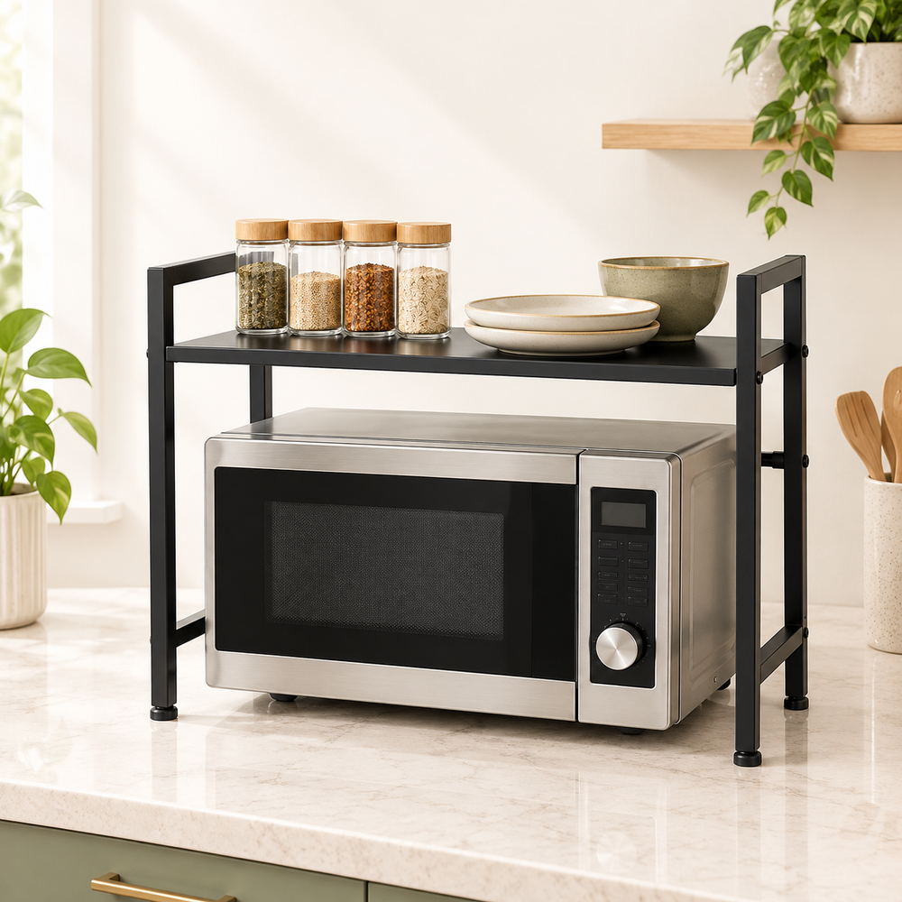Adjustable Microwave Oven Shelf by Matrix