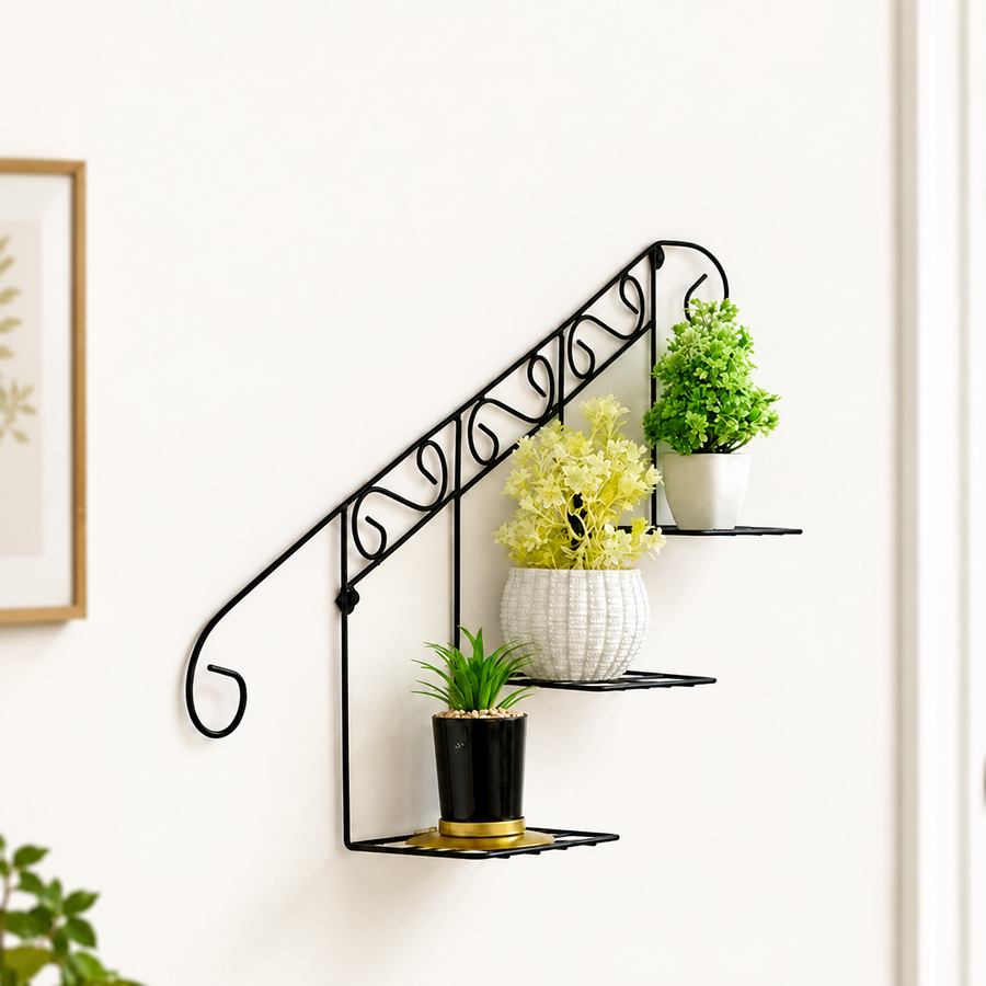 Staircase Floral Display Wall Basket