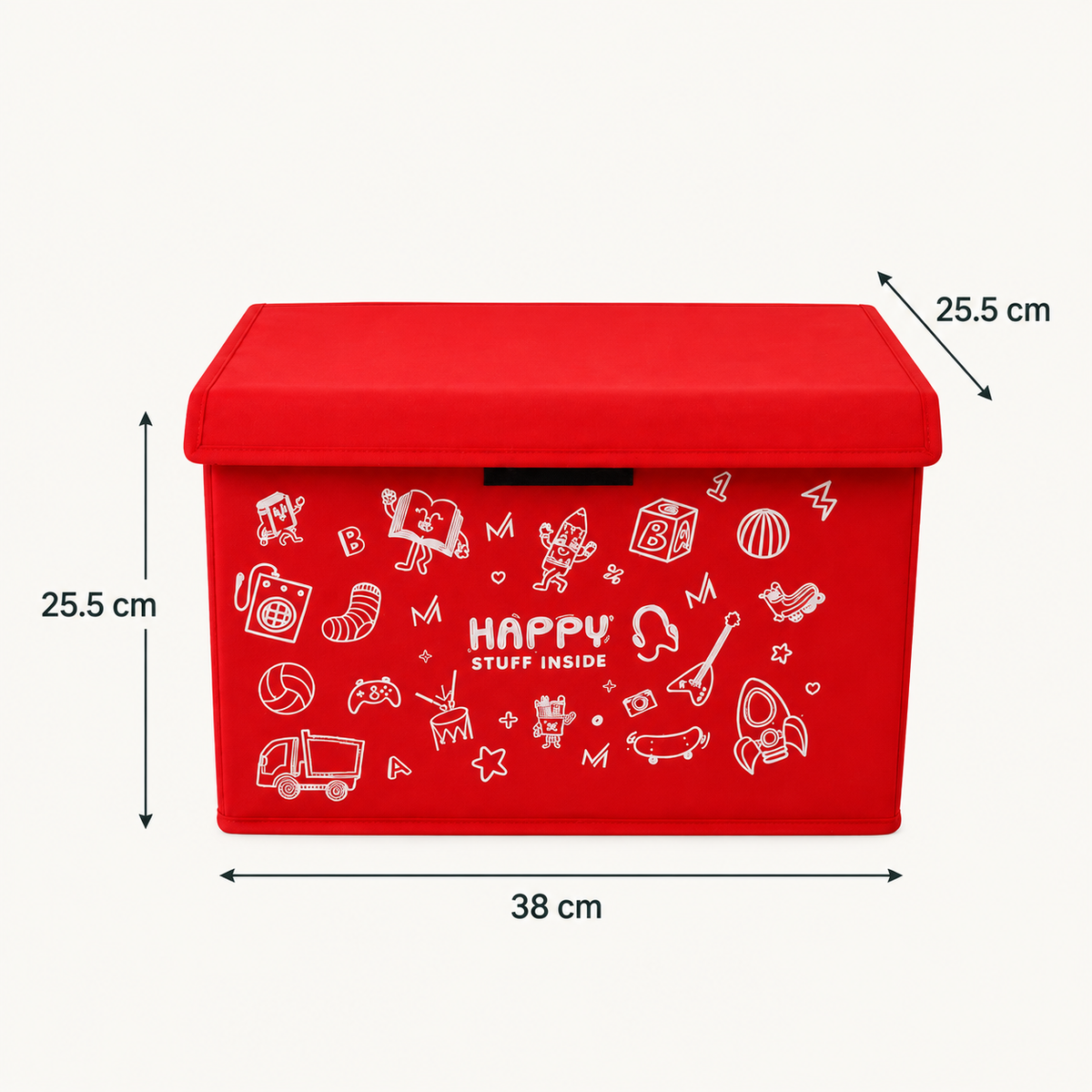 Happy Stuff Kids Storage Box by Matrix dimensions