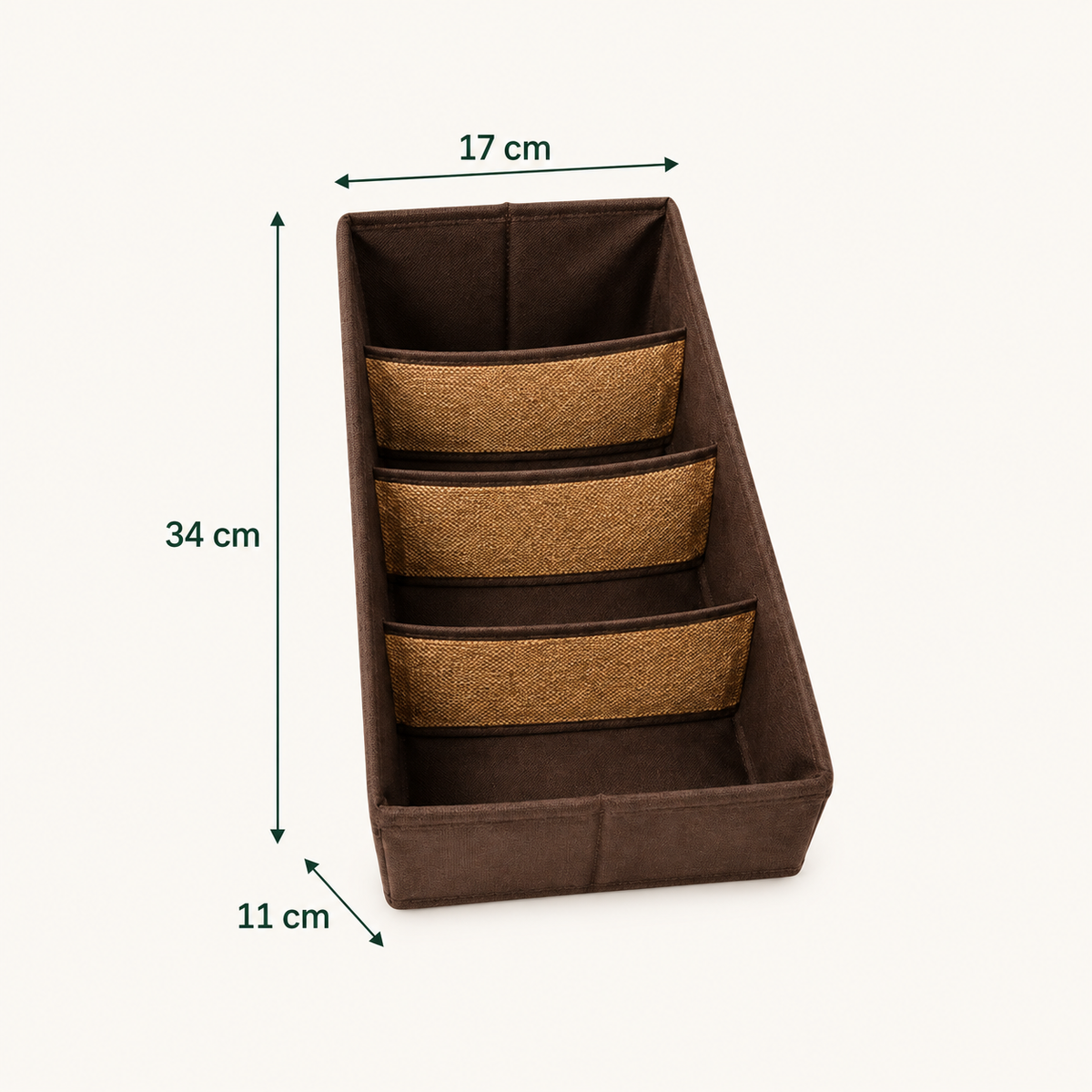 4-Grid Drawer & Accessories Organizer by Matrix dimensions