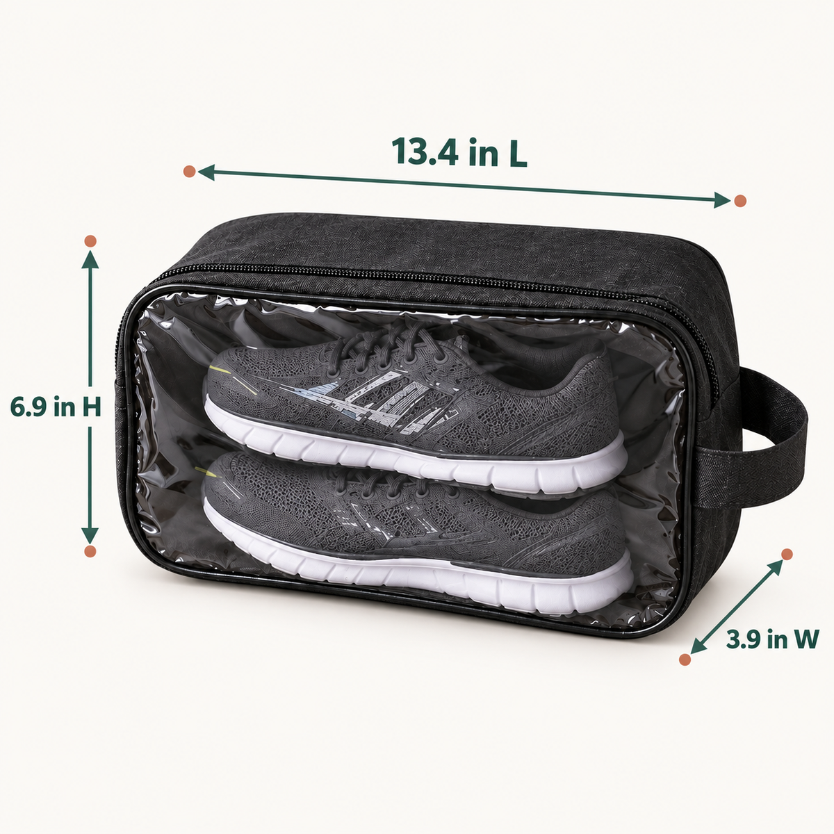 Carry & Store Shoe Travel Pouch by Matrix dimensions