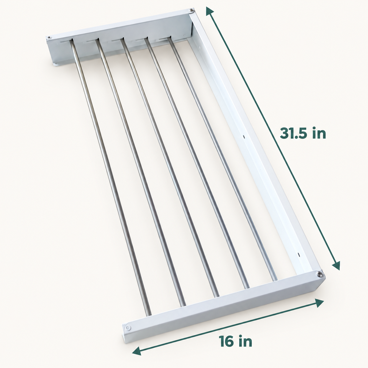 Retractable Wall Mounted Laundry Drying Rack dimensions