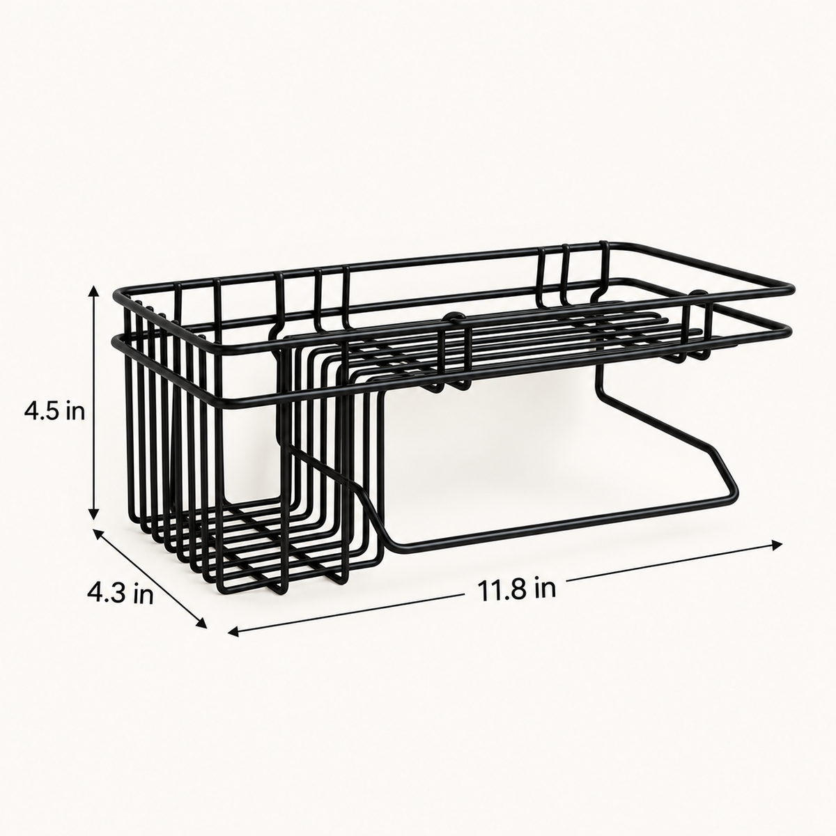 Convenient Bathroom Wall Caddy dimensions