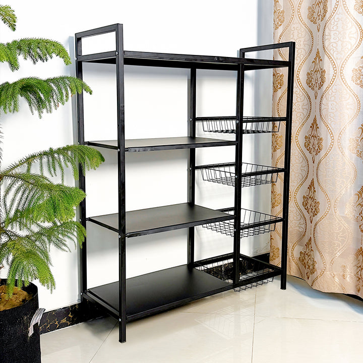 Pk Rack Multifunctional Metal Storage Rack - Heavy Duty 4-Tier Organizer ...
