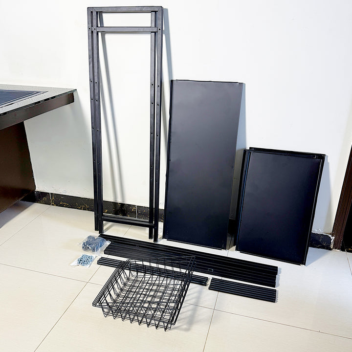 Matrix Cabinet Rack Multifunctional Metal Storage Rack - Heavy Duty 4-Tier Organizer ...
