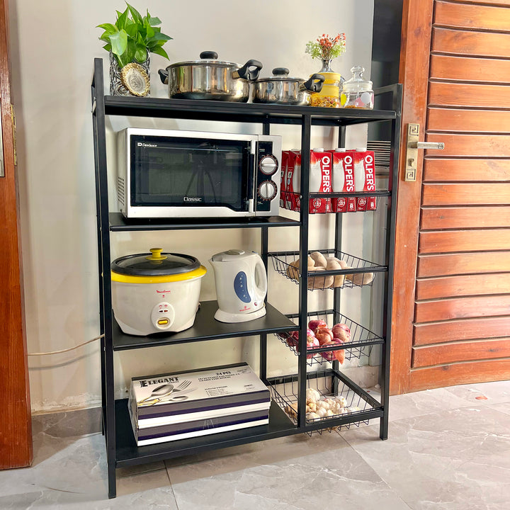 Pk Rack Multifunctional Metal Storage Rack - Heavy Duty 4-Tier Organizer ...