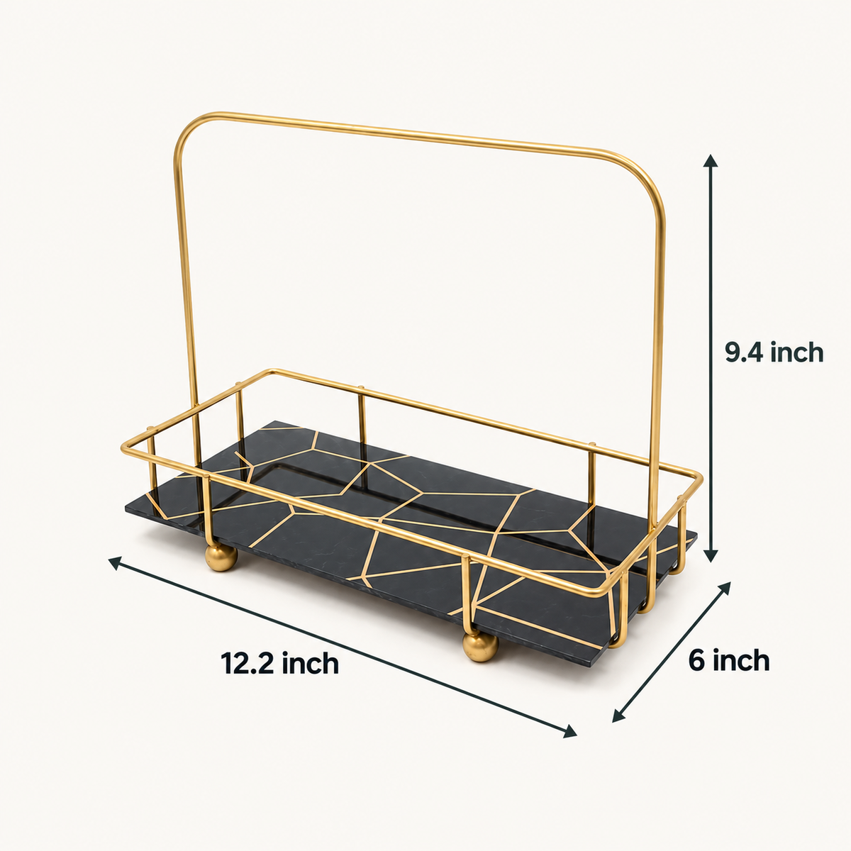 Golden Arc Vanity Stand by Matrix dimensions