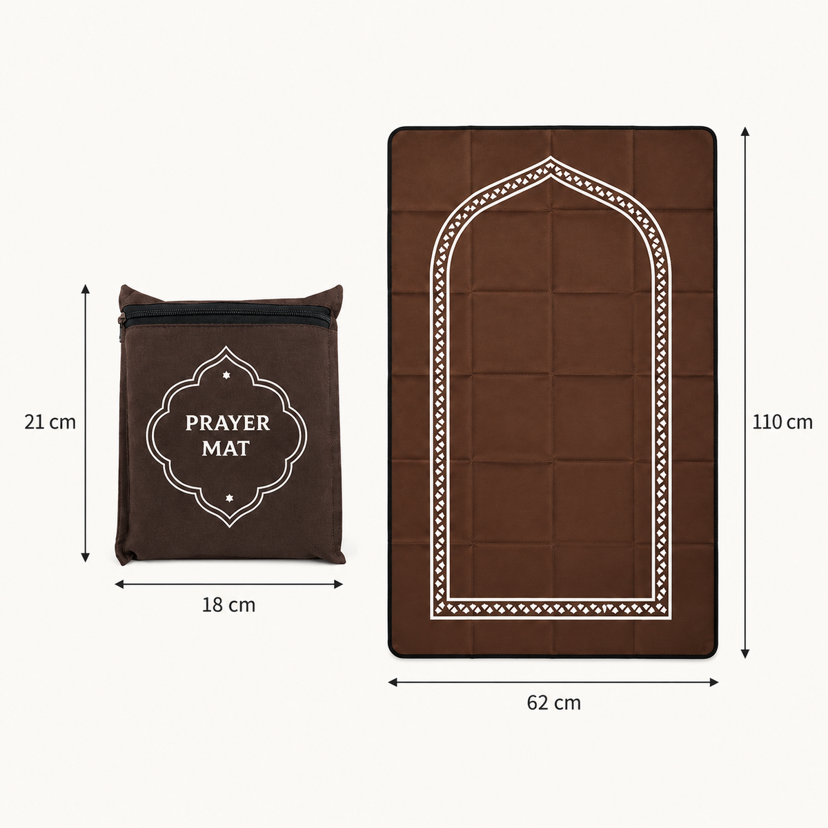 Travel Prayer Mat with Carry Pouch by Matrix dimensions