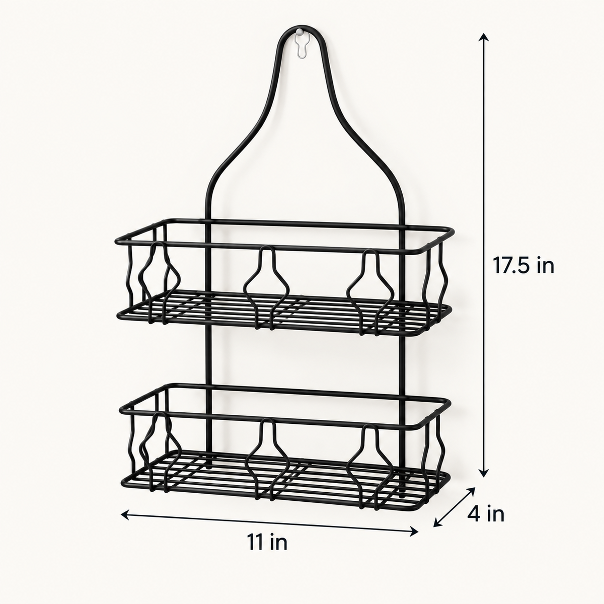 Double Layer Durable Bathroom-Rack dimensions