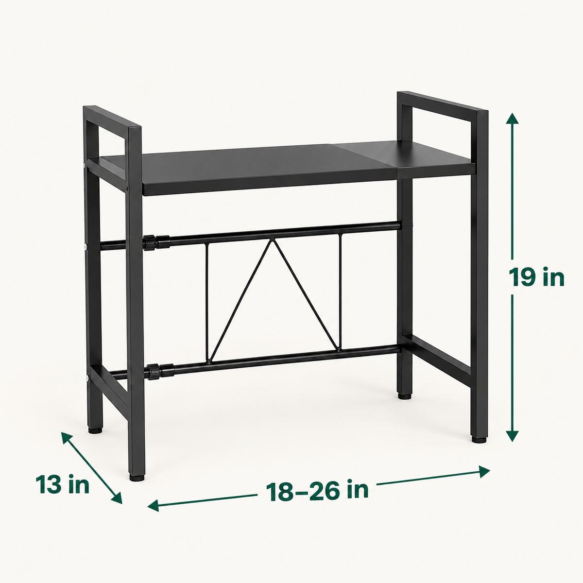 Adjustable Microwave Oven Shelf by Matrix dimensions
