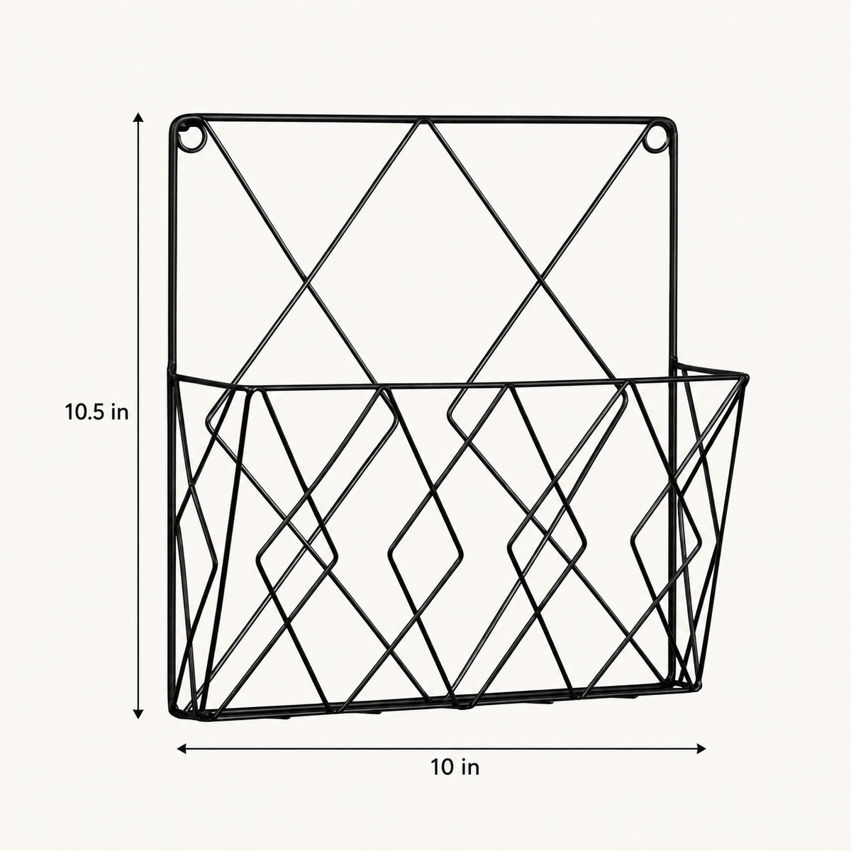 Magazines And Books Organizer dimensions